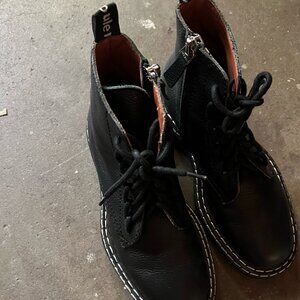 Proenza Schouler Leather lace-up ankle boots in Size 6.5